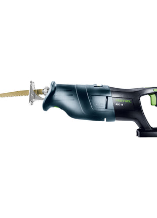 Festool RSC 18 EB-Basic akumulatorowa pilarka szablasta 18 V bezszczotkowa + 2x akumulator 5,0 Ah + szybka ładowarka + systainer