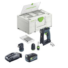 Festool CXS 18-Basic-Set akumulatorowa wiertarko-wkrętarka 18 V 40 Nm bezszczotkowa + 1x akumulator 5,0 Ah + szybka ładowarka + systainer