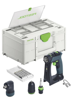 Festool CXS 18-Basic-Set akumulatorowa wiertarko-wkrętarka 18 V 40 Nm bezszczotkowa + 1x akumulator 5,0 Ah + szybka ładowarka + systainer