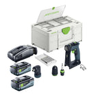 Akumulatorowa wiertarko-wkrętarka Festool CXS 18-Basic-Set 18 V 40 Nm bezszczotkowa + 2x akumulator 8,0 Ah + szybka ładowarka + systainer