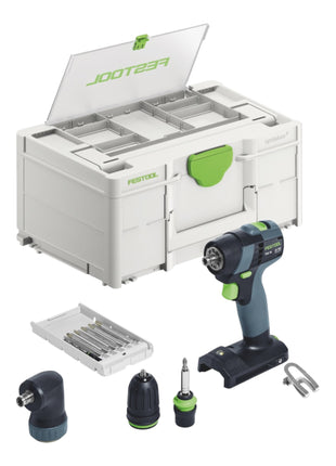 Festool TXS 18-Juego básico taladro atornillador inalámbrico 18 V 40 Nm sin escobillas + 1x batería 4,0 Ah + cargador rápido + systainer