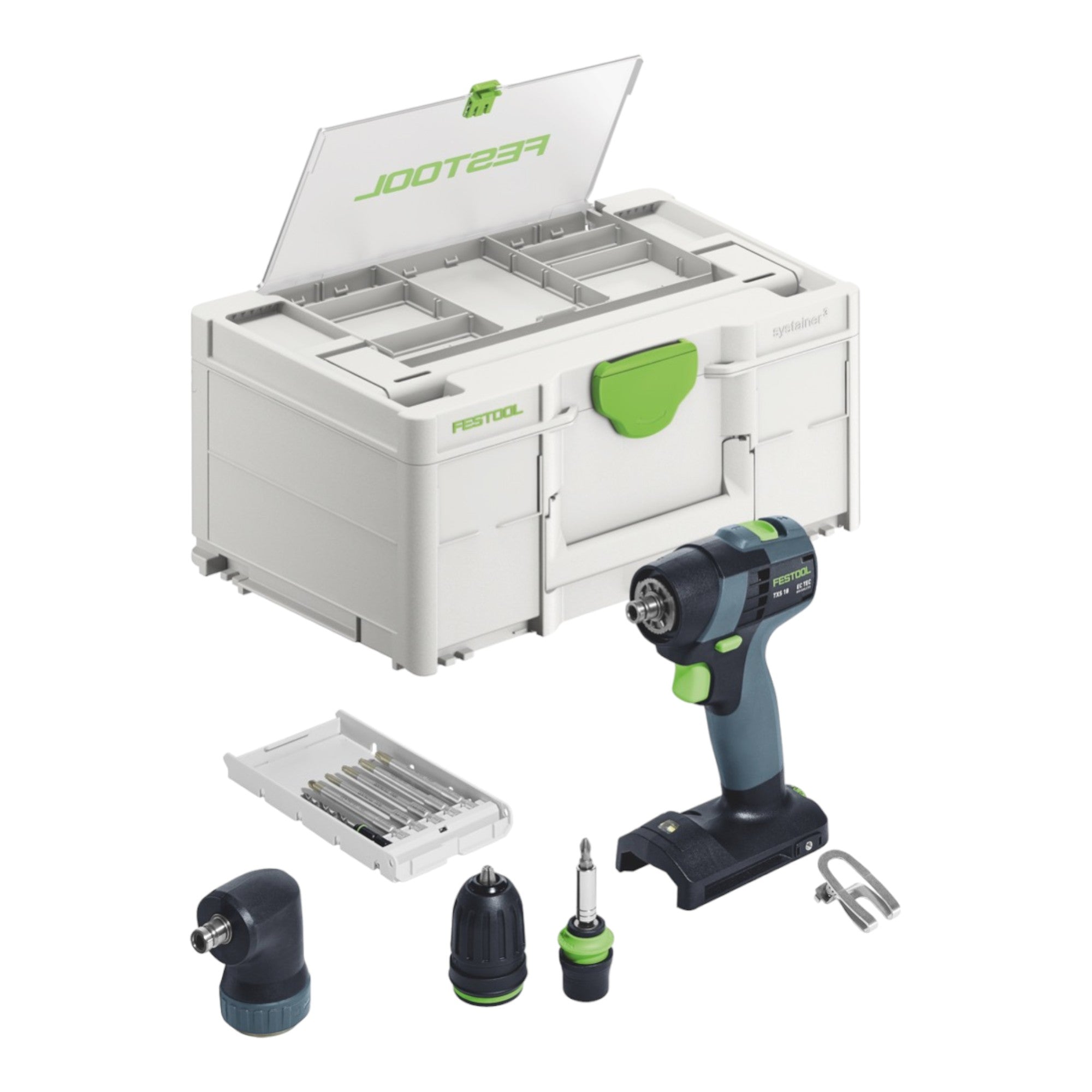 Festool TXS 18 Basic Set Akku Bohrschrauber 18 V 40 Nm Brushless 2x Akku 4 0 Ah Schnellladegeraet Systainer 1 - toolbrothers
