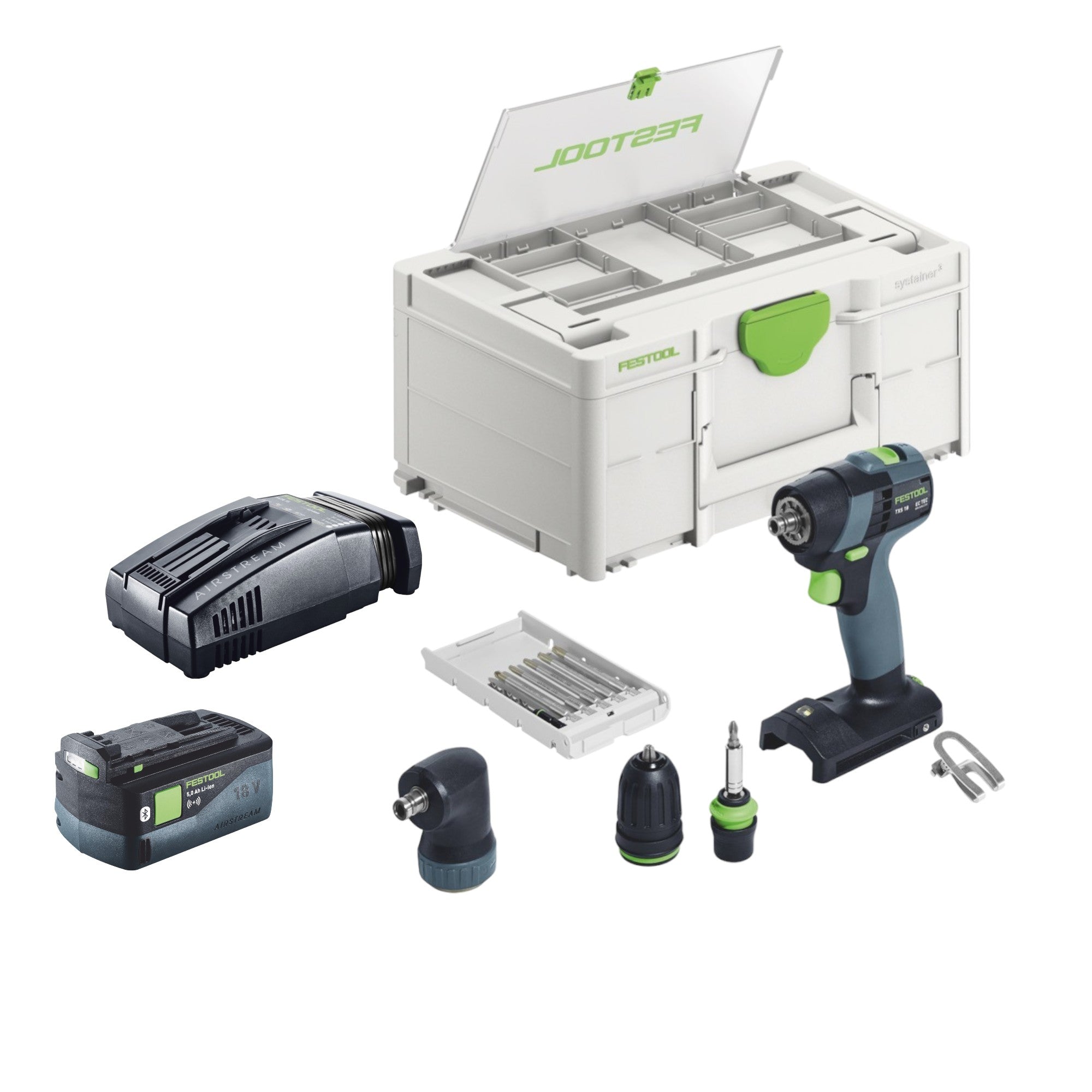 Festool TXS 18 Basic Set Akku Bohrschrauber 18 V 40 Nm Brushless 1x Akku 5 0 Ah Schnellladegeraet Systainer 0 - toolbrothers