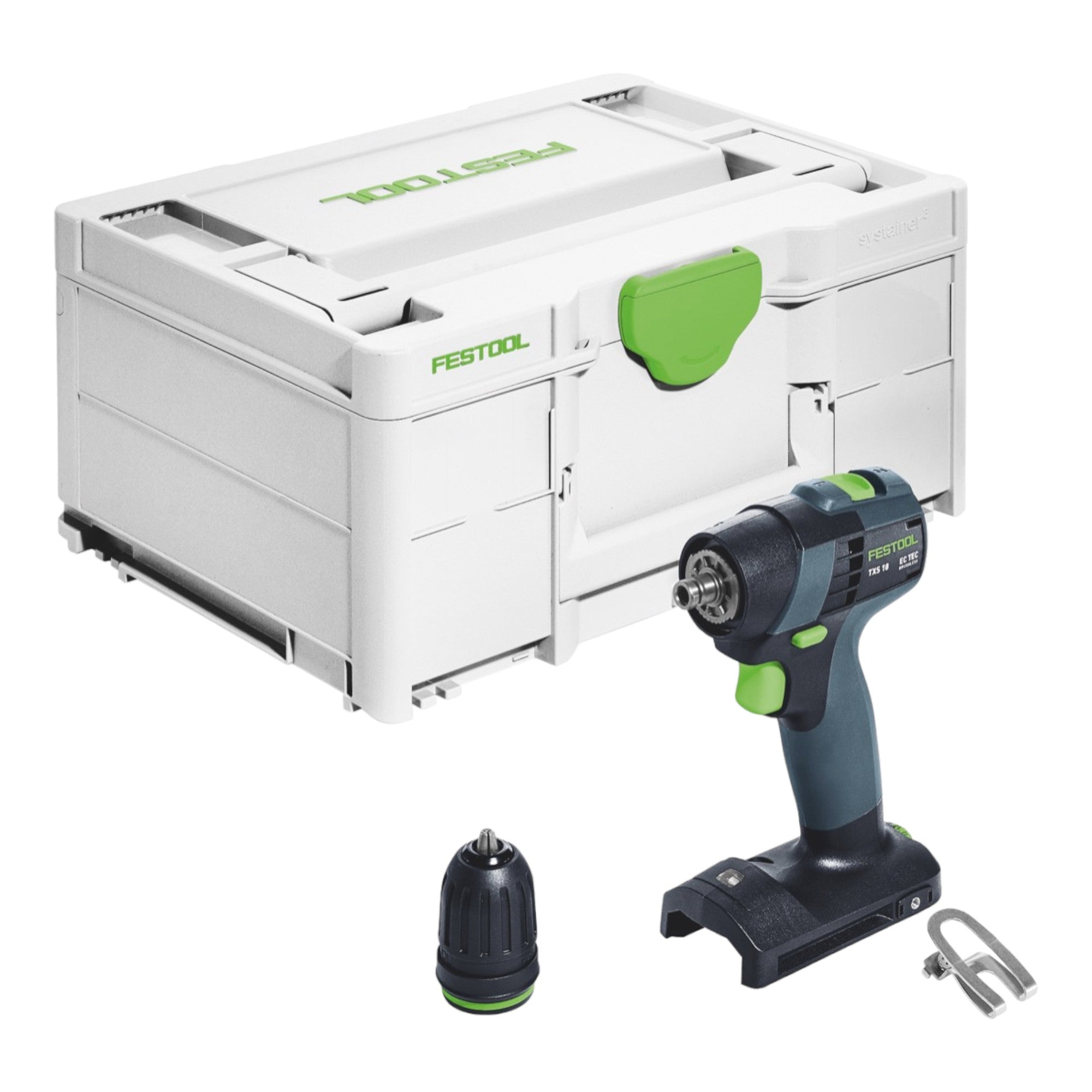 Festool TXS 18 Basic Akku Bohrschrauber 18 V 40 Nm Brushless 2x Akku 4 0 Ah Schnellladegeraet Systainer 1 - toolbrothers