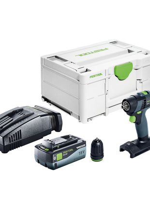 Festool TXS 18-Basic Perceuse-visseuse sans fil 18 V 40 Nm Brushless + 1x batterie 8,0 Ah + chargeur rapide + Systainer