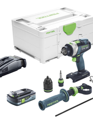 Festool TPC 18/4 I-Basic Akku Schlagbohrschrauber 18 V 75 Nm + 1x Akku 4,0 Ah + Schnellladegerät + Systainer