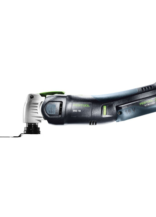 Festool VECTURO OSC 18 E-Basic Set akumulatorowe narzędzie oscylacyjne 18 V Starlock Max Brushless + 1x akumulator 4,0 Ah + szybka ładowarka + systainer