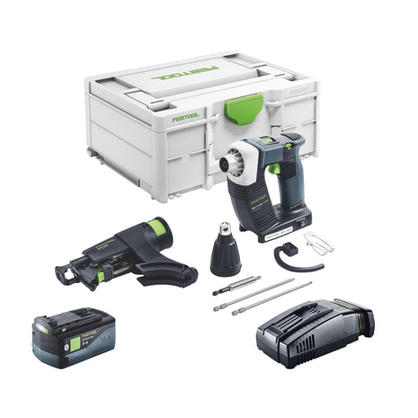 Festool DURADRIVE DWC 18-4500 Basic Akku Bauschrauber 18 V 14 Nm Brushless + 1x Akku 5,0 Ah + Schnellladegerät + Systainer