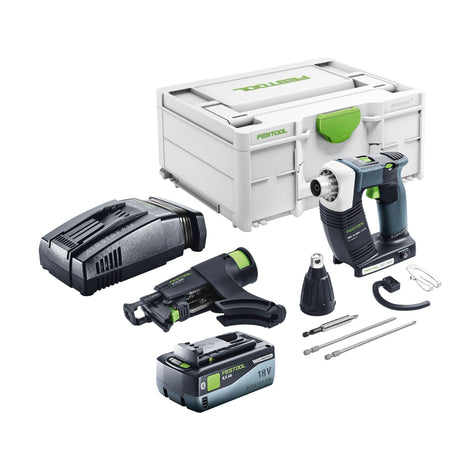 Festool DURADRIVE DWC 18-4500 Basic Visseuse de chantier sans fil 18 V 14 Nm Brushless + 1x batterie 8,0 Ah + kit de charge rapide + Systainer