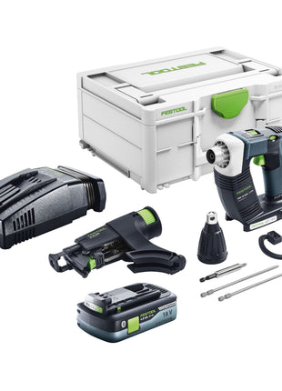 Festool DURADRIVE DWC 18-2500 Basic visseuse de chantier sans fil 18 V 18 Nm sans balais + 1x batterie 4,0 Ah + chargeur rapide + systainer