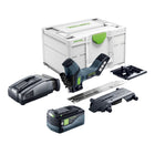 Festool ISC 240 EB-Basic akumulatorowa pilarka do izolacji 18 V 240 mm + 1x akumulator 5,0 Ah + szybka ładowarka + Systainer