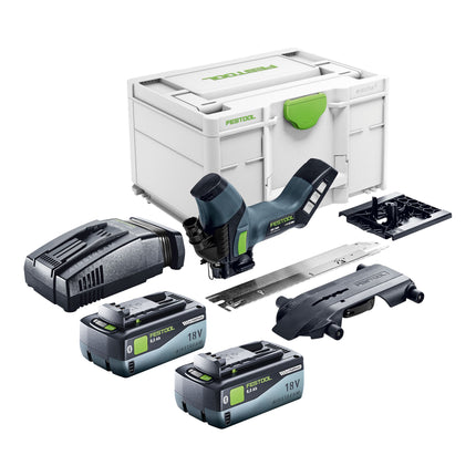 Festool ISC 240 Basic akumulatorowa pilarka do izolacji 18 V 240 mm + 2x akumulator 8,0 Ah + szybka ładowarka + Systainer