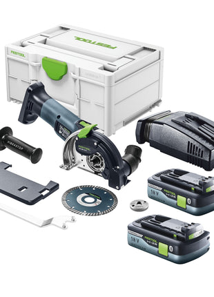 Festool DSC-AGC 18-125 FH EB-Basic Akku Freihandtrennsystem 18 V 125 mm Brushless + 2x Akku 4,0 Ah + Schnellladegerät + Systainer