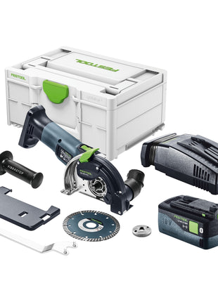 Festool DSC-AGC 18-125 FH EB-Basic Akku Freihandtrennsystem 18 V 125 mm Brushless + 1x Akku 5,0 Ah + Schnellladegerät + Systainer