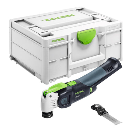Festool VECTURO OSC 18 E-Basic akumulatorowe narzędzie oscylacyjne 18 V Starlock Max Brushless + 2x akumulator 4,0 Ah + szybka ładowarka + systainer