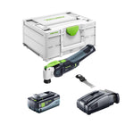 Festool VECTURO OSC 18 E-Basic Oscillateur sans fil 18 V Starlock Max Brushless + 1x batterie 8,0 Ah + chargeur rapide + Systainer