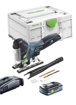 Festool CARVEX PSC 420 EB-Basic Akku Pendelstichsäge 18 V 120 mm Brushless + 1x Akku 4,0 Ah + Schnellladegerät + Systainer