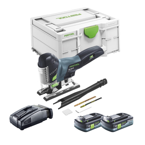 Festool CARVEX PSC 420 EB-Basic Akku Pendelstichsäge 18 V 120 mm Brushless + 2x Akku 4,0 Ah + Schnellladegerät + Systainer