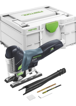 Festool CARVEX PSC 420 EB-Basic Scie sauteuse pendulaire sans fil 18 V 120 mm Brushless + 2x batterie 4,0 Ah + kit de charge rapide + Systainer