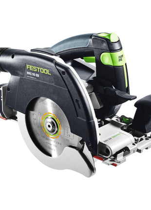 Festool HKC 55 EB-Basic Scie circulaire portative sans fil 18 V 160 mm Brushless + 2x batterie 8,0 Ah + chargeur rapide + Systainer