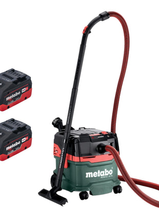 Metabo AS 36 18 L 20 PC bezprzewodowy odkurzacz do pracy na mokro/sucho 36 V ( 2x 18 V ) 20 L + 2x akumulator LiHD 5,5 Ah - bez ładowarki