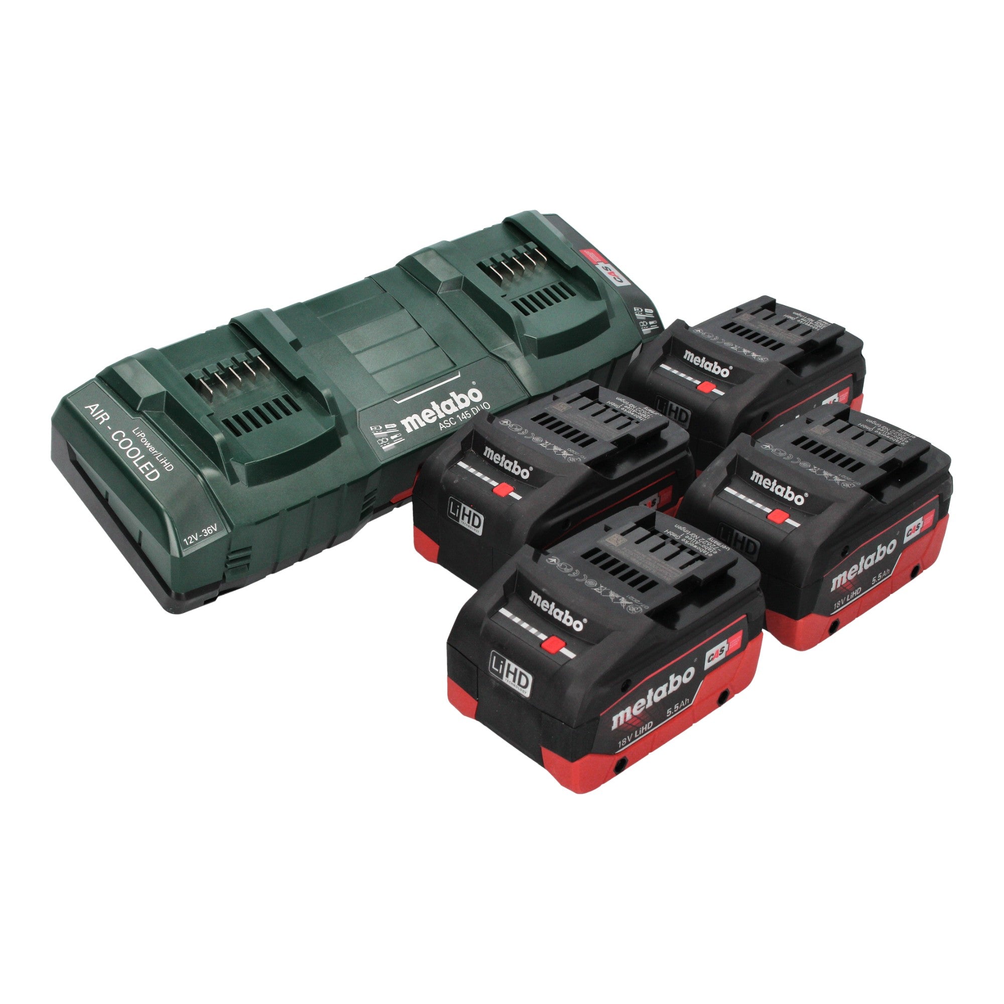Metabo AS 36 18 L 20 PC Akku Nass Trocken Sauger 36 V 2x 18 V 20 L 4x LiHD Akku 5 5 Ah Doppelladegeraet 2 - toolbrothers
