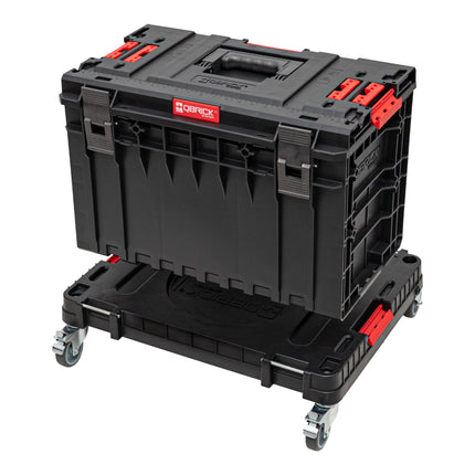Qbrick System ONE Platforma transportowa 2.0 Warsztat 625 x 503 x 160 mm 120 kg z metalowymi kołami skrętnymi i hamulcem
