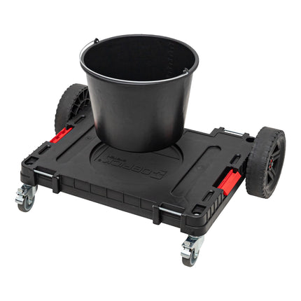 Platforma transportowa Qbrick System ONE 2.0 Allterrain 750 x 542 x 223 mm 120 kg z metalowymi kołami skrętnymi i hamulcem