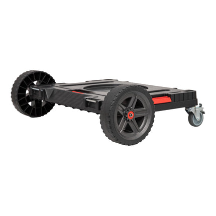 Platforma transportowa Qbrick System ONE 2.0 Allterrain 750 x 542 x 223 mm 120 kg z metalowymi kołami skrętnymi i hamulcem
