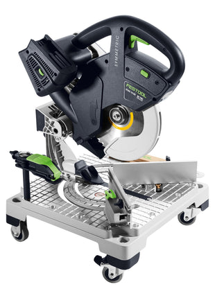 Festool SYMC 70 EB-Basic SYMMETRIC Akku Leistensäge 36 V ( 2 x 18 V ) 216 mm + 2x Akku 5,0 Ah + Doppelladegerät + Systainer