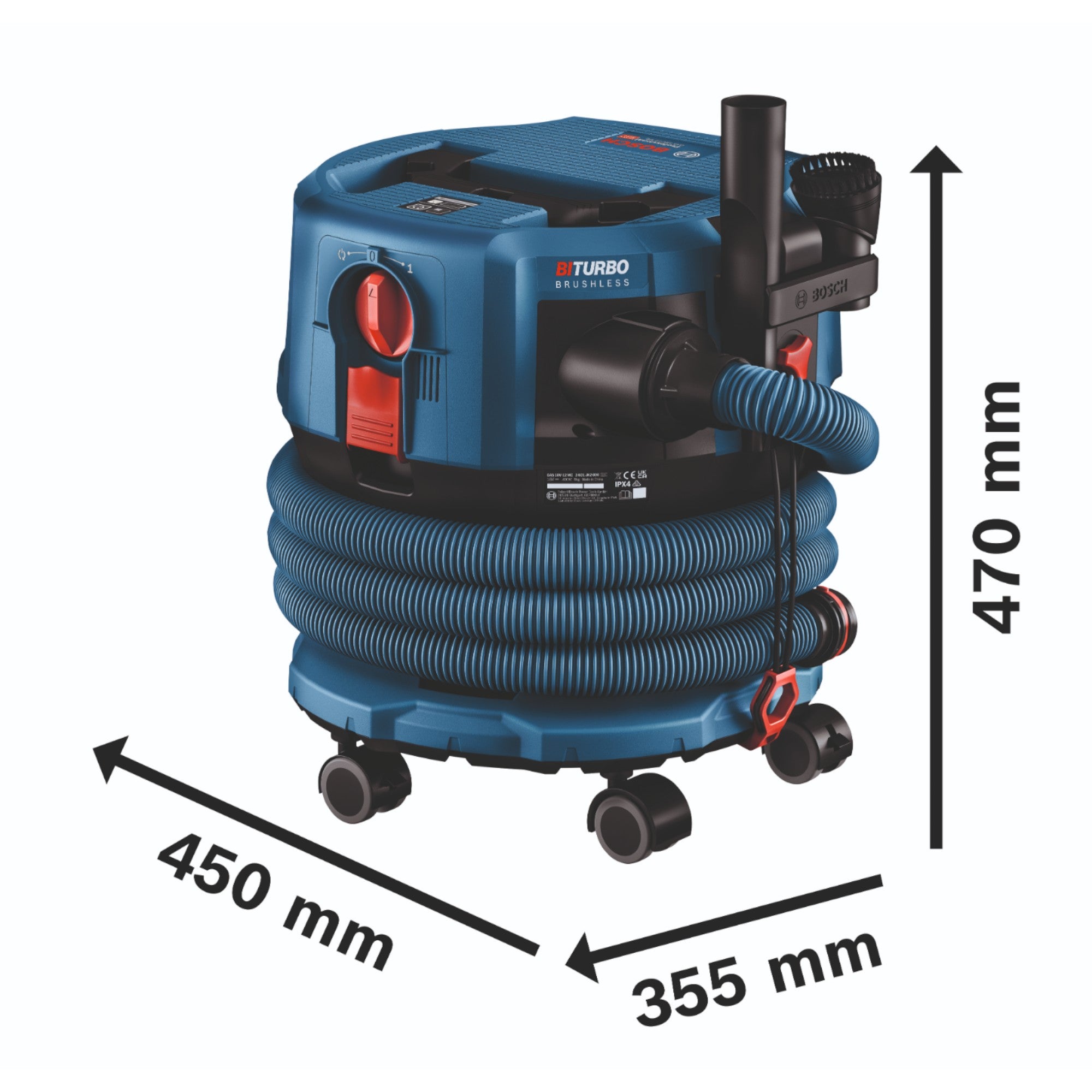 Bosch GAS 18V 12 MC Professional Akku Staubsauger BITURBO Brushless 1x ProCore Akku 5 5 Ah Zubehoer ohne Ladegeraet 4 - toolbrothers
