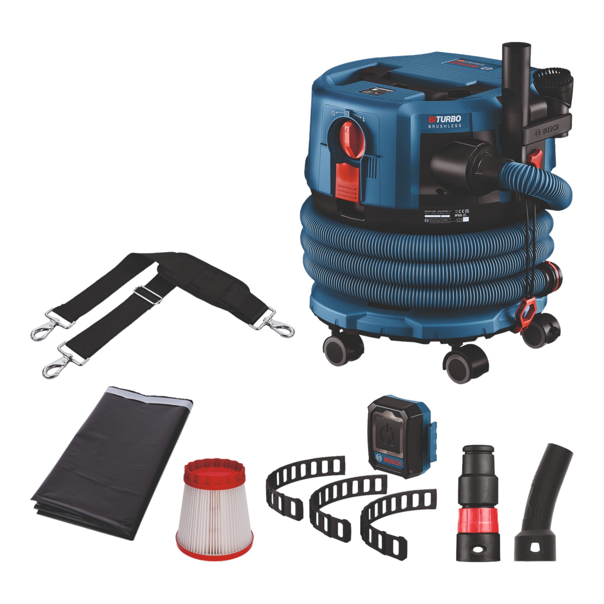 Bosch GAS 18V 12 MC Professional Akku Staubsauger BITURBO Brushless 2x ProCore Akku 8 0 Ah Schnellladegeraet Zubehoer 1 - toolbrothers