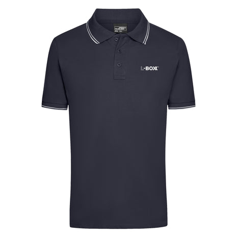 L-Boxx męska koszulka polo navy / white rozmiar L