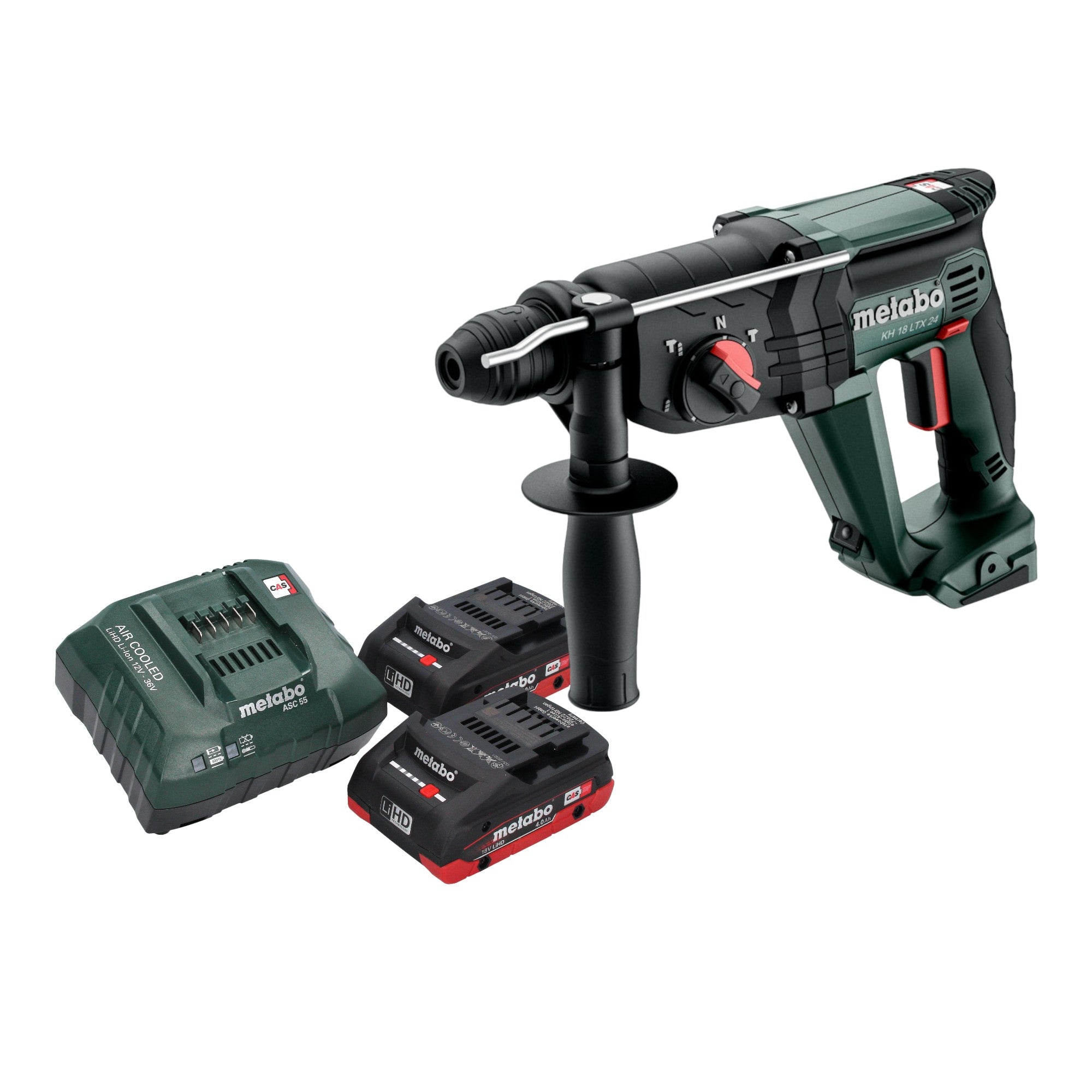 Metabo KH 18 LTX 24 Akku Kombihammer 18 V 2 1 J SDS Plus 2x LiHD Akku 4 0 Ah Ladegeraet 0 - toolbrothers