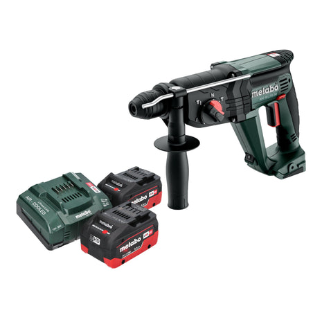 Metabo KH 18 LTX 24 akumulatorowy kombimłot 18 V 2,1 J SDS Plus + 2x akumulator LiHD 5,5 Ah + ładowarka