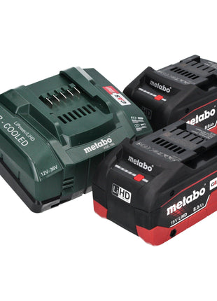 Martillo combinado a batería Metabo KH 18 LTX 24 18 V 2,1 J SDS Plus + 2 baterías LiHD 8,0 Ah + cargador