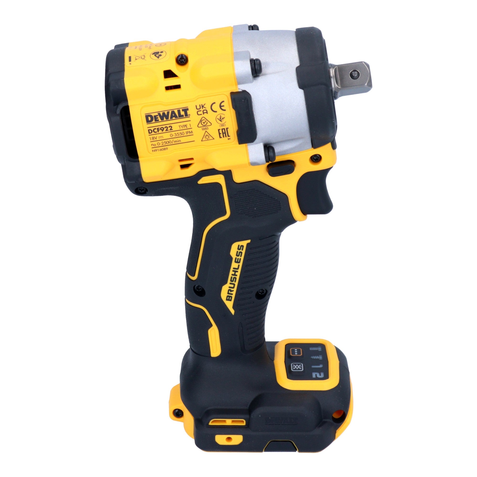 DeWalt DCF 922 N Akku Schlagschrauber 18 V 406 Nm 1 2 Brushless 1x Powerstack Akku 1 7 Ah ohne Ladegeraet 4 - toolbrothers