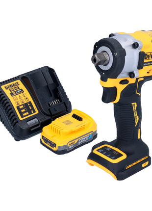 DeWalt DCF 922 E1 Clé à choc sans fil 18 V 406 Nm 1/2'' Brushless + 1x batterie Powerstack 1,7 Ah + chargeur