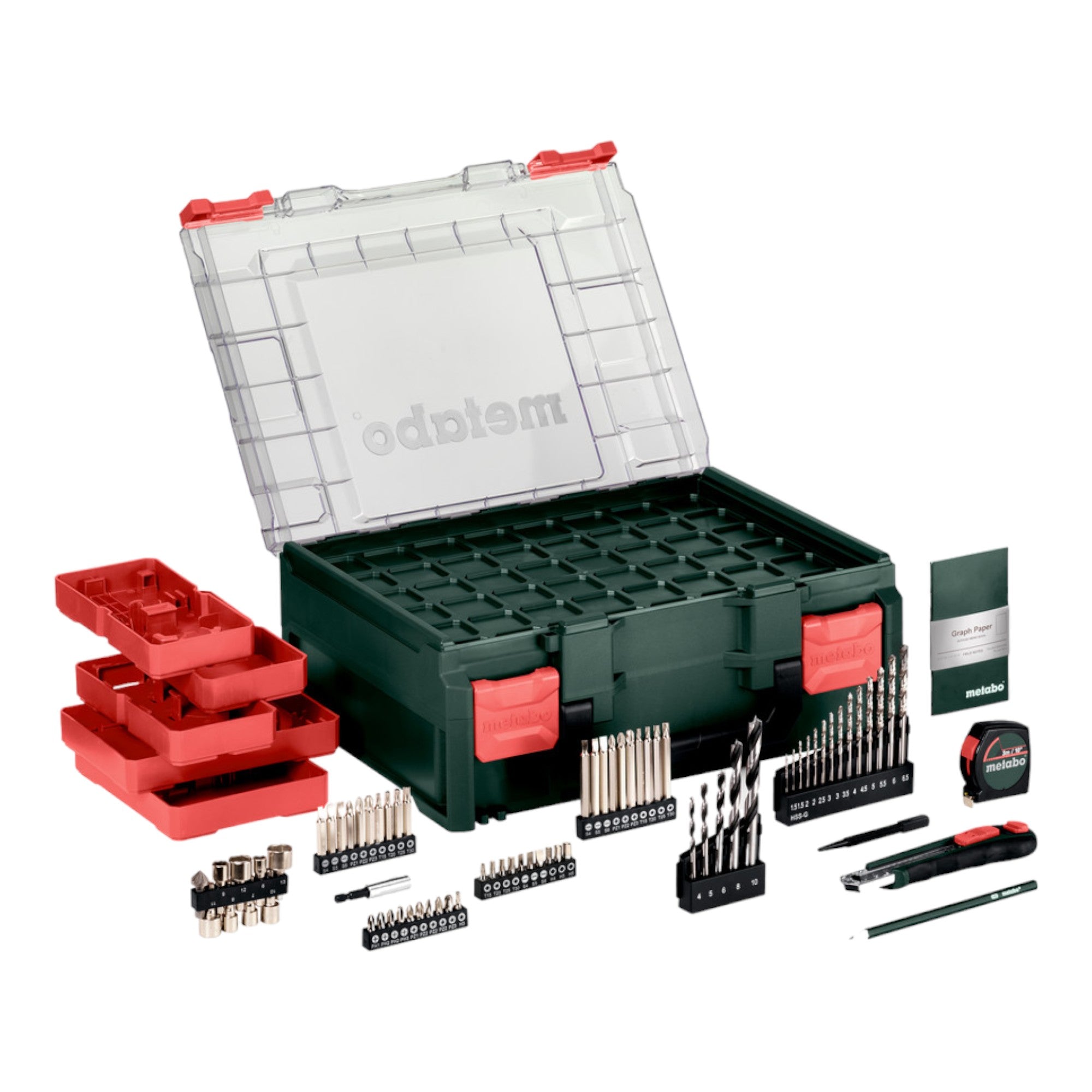 Metabo BS 18 Set Akku Bohrschrauber 18 V 48 Nm 602207710 2x Akku 2 0 Ah Ladegeraet 74 tlg mobile Werkstatt Koffer 3 - toolbrothers