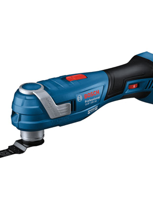 Bosch GOP 18V-34 Professional Cutter multifonctions sans fil 18 V Starlock Plus + 1x batterie 2,0 Ah + 17 pces accessoires + L-Boxx - sans chargeur