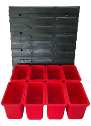 Toolbrothers RHINO Container Set Nr. 2 Werkstattwand 39 x 35 cm mit 8 Behältern für RHINO XXL Koffer