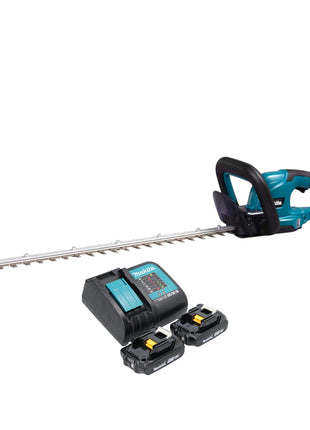 Taille-haie à batterie Makita DUH 607 SA2 18 V 60 cm + 2x batteries 2,0 Ah + chargeur