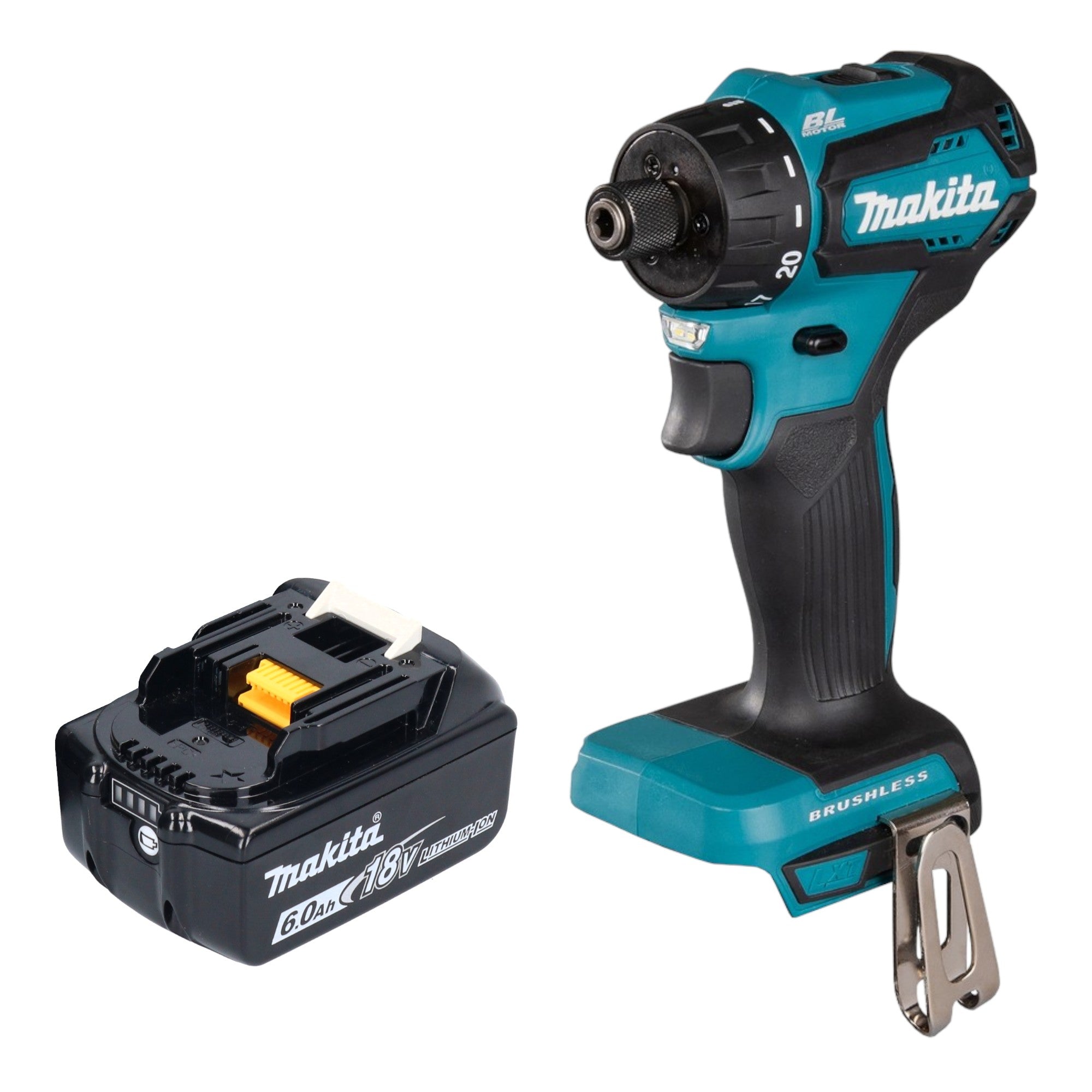 Makita DDF 083 G1 Akku Bohrschrauber 18 V 40 Nm 1 4 Brushless 1x Akku 6 0 Ah ohne Ladegeraet 0 - toolbrothers