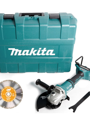 Makita DGA 901 ZKU2 Akku Winkelschleifer 36V ( 2x18V ) 230mm Brushless Solo + Ezynut + 5x Trennscheibe + Koffer - ohne Akku, ohne Ladegerät - Toolbrothers