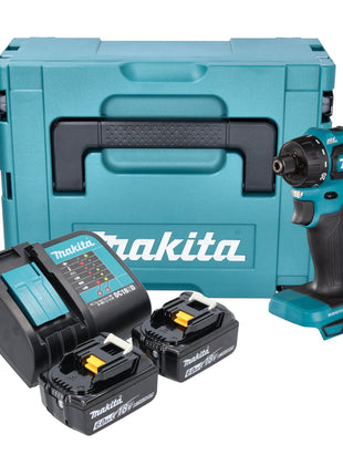 Makita DDF 083 SGJ akumulatorowa wiertarko-wkrętarka 18 V 40 Nm 1/4'' bezszczotkowa + 2x akumulator 6,0 Ah + ładowarka + Makpac