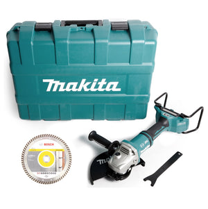 Makita DGA 901 ZKU2 Akku Winkelschleifer 36V ( 2x18V ) 230mm Brushless Solo + Ezynut + 5x Trennscheibe + Koffer - ohne Akku, ohne Ladegerät