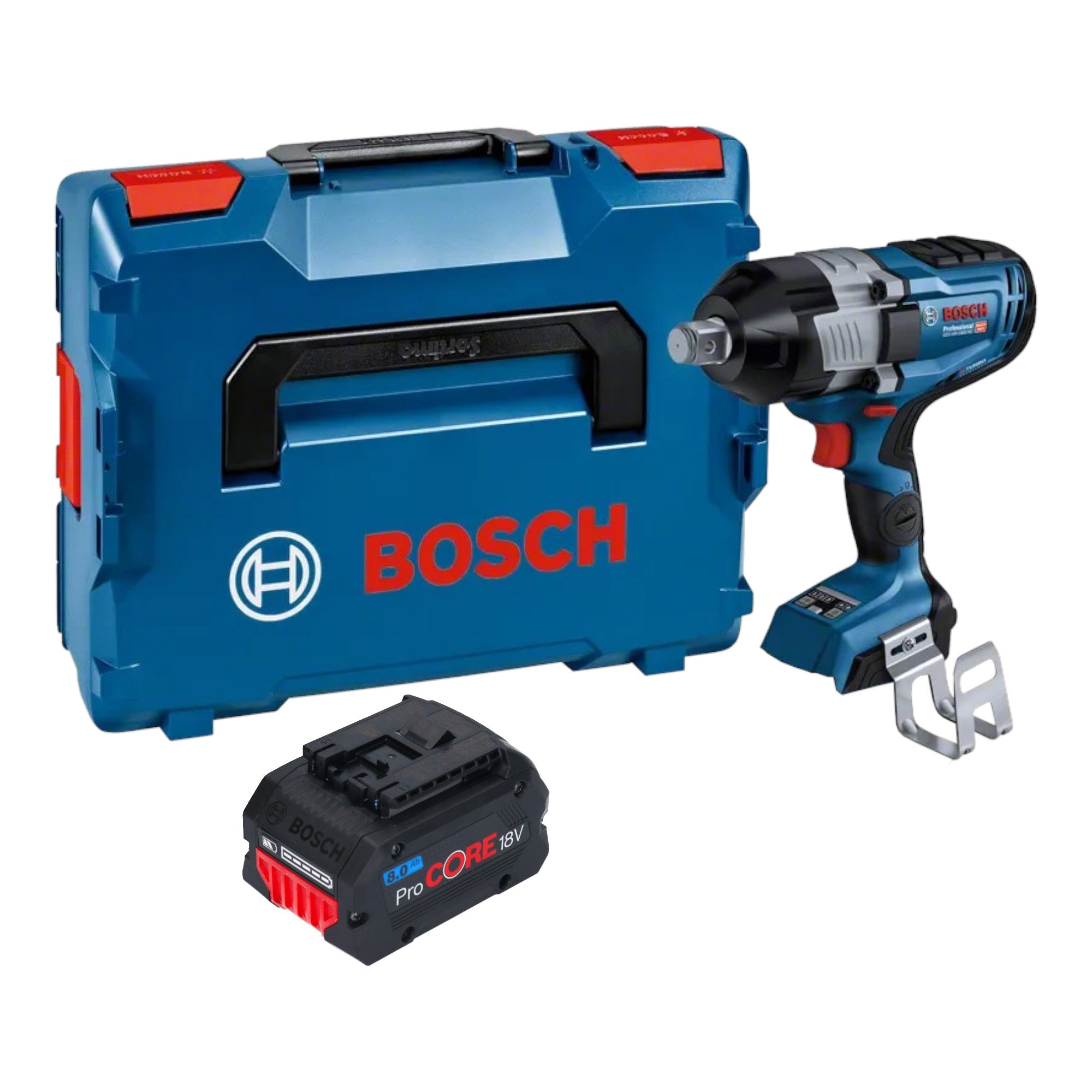 Bosch GDS 18V 1600 HC Professional Akku Schlagschrauber 18 V 1600 Nm 3 4 BITURBO Brushless 1x ProCORE Akku 8 0 Ah L Boxx ohne Ladegeraet 0 - toolbrothers