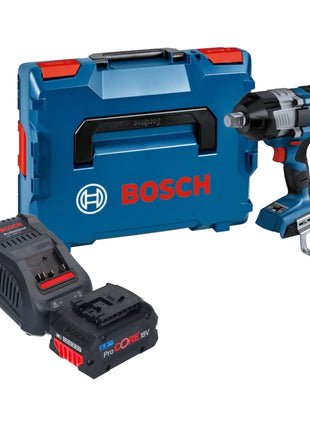 Bosch GDS 18V-1600 HC Professional Akku Schlagschrauber 18 V 1600 Nm 3/4'' BITURBO Brushless + 1x ProCORE Akku 8,0 Ah + Ladegerät + L-Boxx