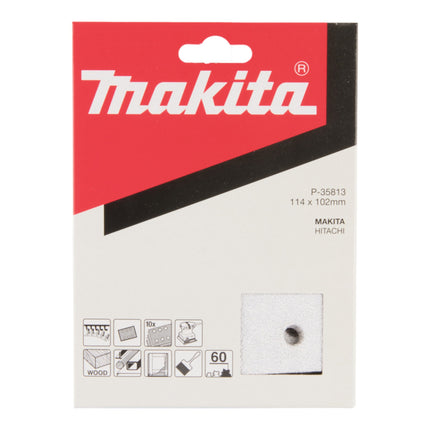 Papier ścierny Makita K 60 114 x 102 mm 40 sztuk ( 4x P-35813 ) do lakierów i farb