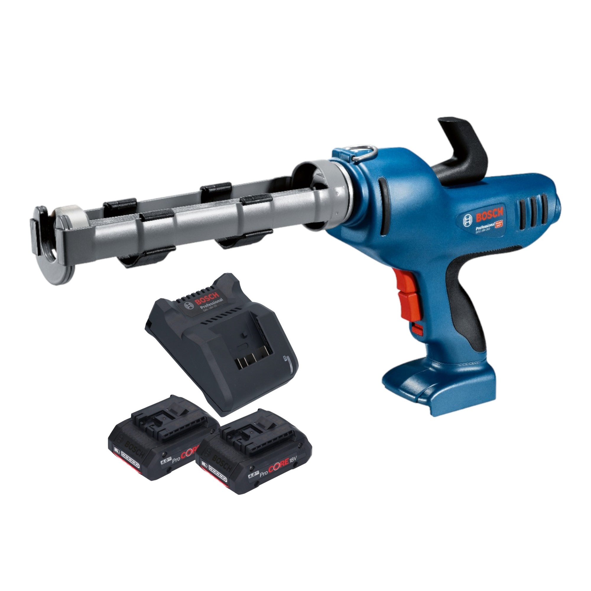 Bosch GCG 18V 310 Professional Akku Kartuschenpresse 18 V 310 ml 3 5 kN 2x ProCORE Akku 4 0 Ah Ladegeraet 0 - toolbrothers